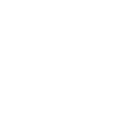 An abstract design featuring a series of white, curved lines forming a layered arch shape on a transparent or dark background.